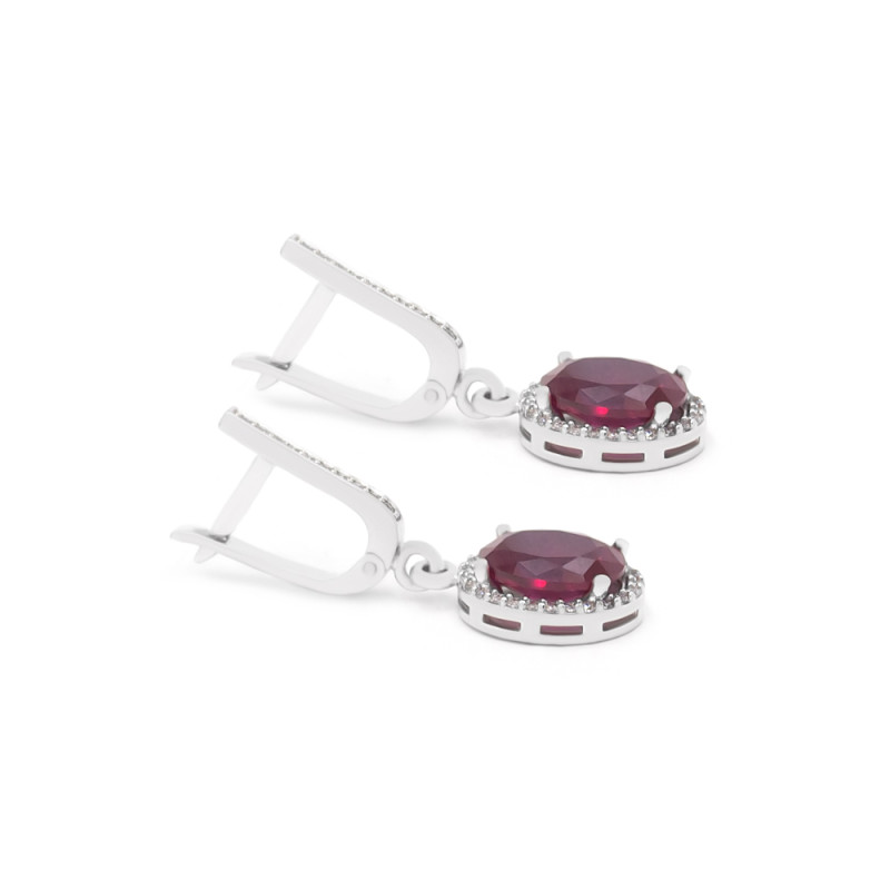Серьги серебряные с фианитами 3736.5