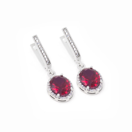 Серьги серебряные с фианитами 3736.5