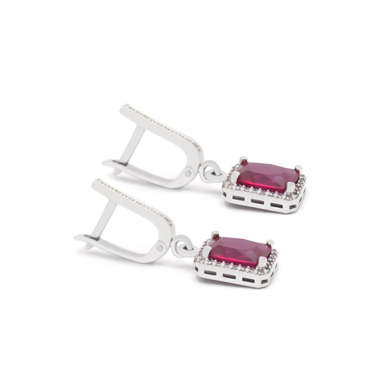 Серьги серебряные с фианитами 3738.5