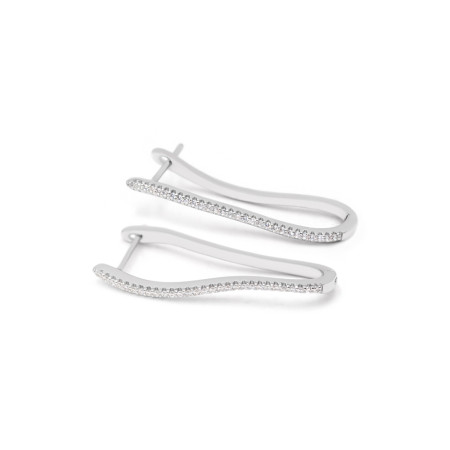 Серьги серебряные с фианитами 3886.1