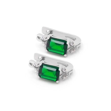 Серьги серебряные с фианитами 3893.1