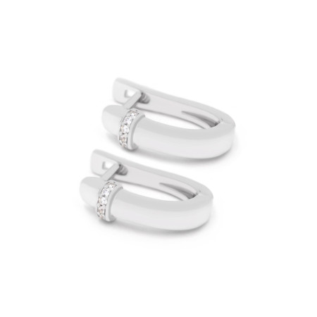 Серьги серебряные с фианитами 3898.1