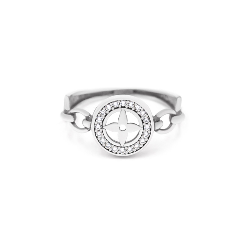 Кольцо серебряное с фианитами 2951.1