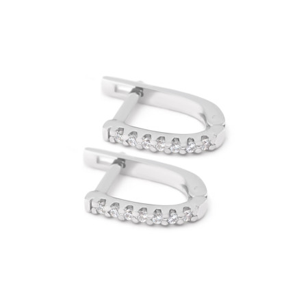 Серьги серебряные с фианитами 5810-р