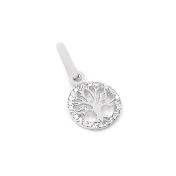Подвеска серебряная с фианитами Дерево жизни 38-184-р