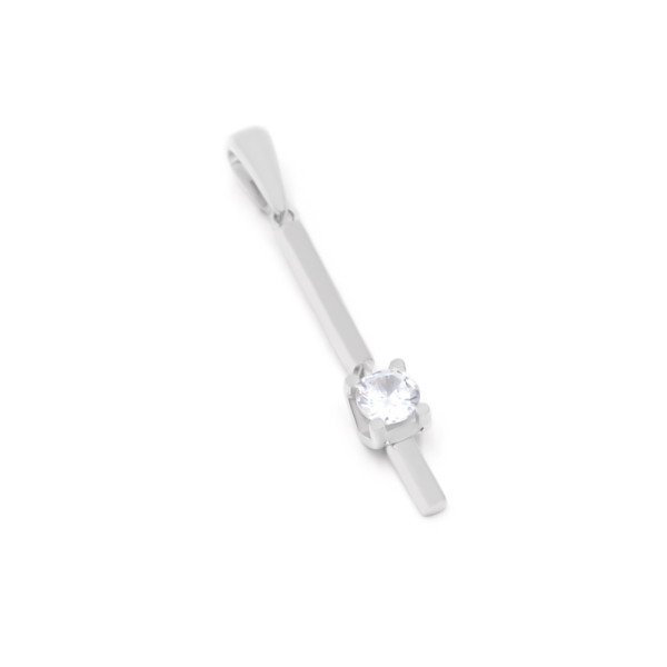 Підвіска срібна з фіанітом 2ПН25/25