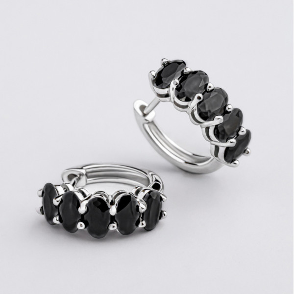 Серьги серебряные с фианитами 3950.1