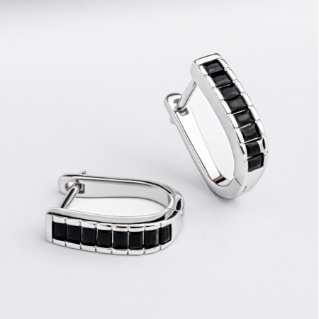 Серьги серебряные с фианитами 3989.2