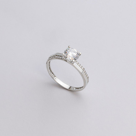 Кольцо серебряное с фианитами 2755.1