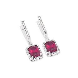 Серьги серебряные с фианитами 3738.5