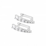 Серьги серебряные с фианитами 3864.1