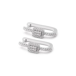 Серьги серебряные с фианитами 3897.1