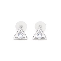 Сережки-пусети (гвоздики) срібні з фіанітами 3561.1