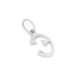 Підвіска срібна з фіанітами Літера «Э» 4004.17.1