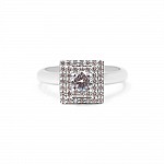 Кольцо серебряное с фианитами 6250.1