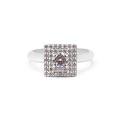 Кольцо серебряное с фианитами 6250.1