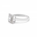 Кольцо серебряное с фианитами 6250.1