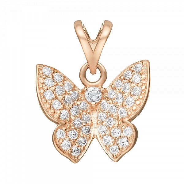 Підвіска золота Метелик з фіанітами 1_3190016101
