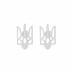 Сережки-пусети (гвоздики) срібні Тризуби 0146.01
