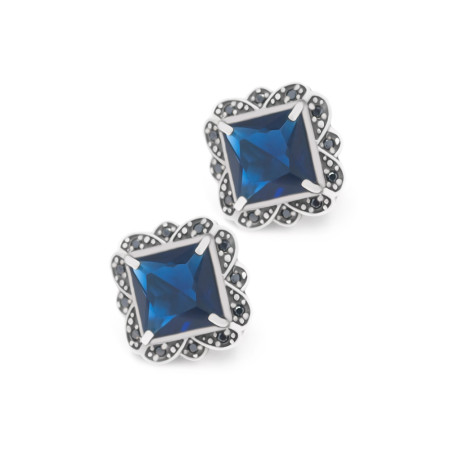 Серьги серебряные с фианитами 0433.10