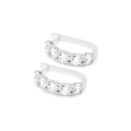 Серьги серебряные с фианитами 7517.10