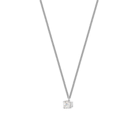 Колье золотое с фианитом 1П047бр