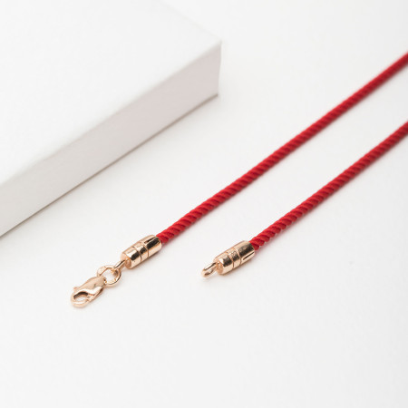 Ювелірний шнурок із золотою застібкою 1ЖШн03/2Че