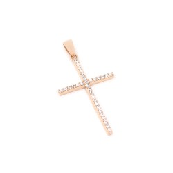 Крестик золотой с фианитами 1А4/0140