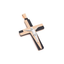 Хрестик золотой с акрилом 1А4/200398