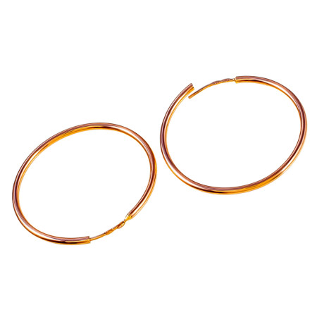 Серьги кольца золотые  30 мм 1С001/30