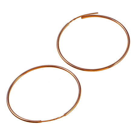 Серьги кольца золотые 50 мм 1С001/50