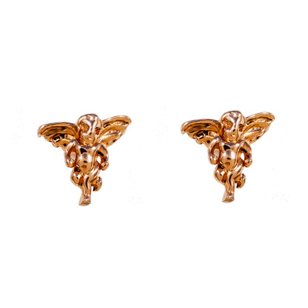 Серьги-пуcеты золотые ангелочки 1С303
