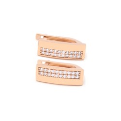 Серьги золотые с фианитами 1А2/0599