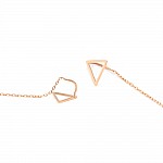 Сережки-протяжки золоті Трикутники 1А2/4072