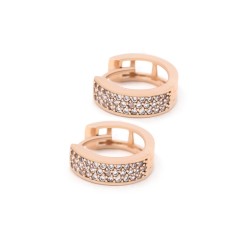 Серьги-конго золотые с фианитами 1А2/5005