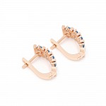 Сережки золоті з фіанітами 1С2/10бл