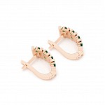 Сережки золоті з фіанітами 1С2/10зл
