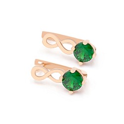 Серьги золотые с фианитами 1С6/151зл