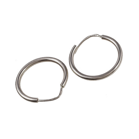 Сережки срібні кільця 15 мм 2С001/15