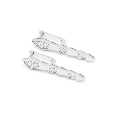 Сережки срібні з фіанітами Змії 2СБГз24/12