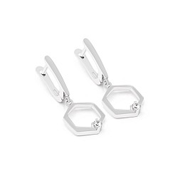 Серьги серебряные с фианитами 2СК24/39