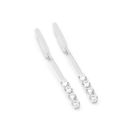 Серьги серебряные с фианитами 2СК24/41