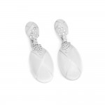 Серьги серебряные с фианитами 2СК25/14