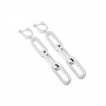 Серьги серебряные с фианитами 2СК25/20