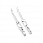 Серьги серебряные с фианитами 2СК25/20