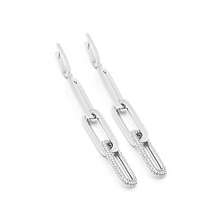 Серьги серебряные с фианитами 2СК25/20
