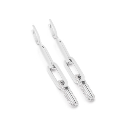 Серьги серебряные с фианитами 2СК25/20