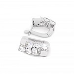 Серьги серебряные с фианитами 2СК25/21