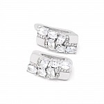 Серьги серебряные с фианитами 2СК25/21