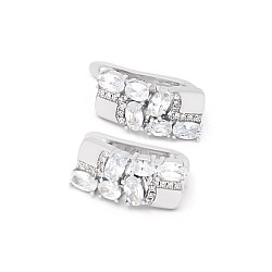 Серьги серебряные с фианитами 2СК25/21